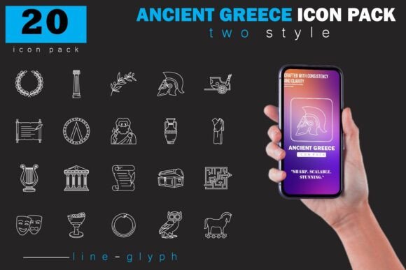 Ancient Greece Icon Pack for Handmade Creations