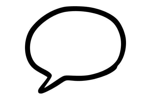 Elongated Speech Bubble Graphics for Handmade Creations