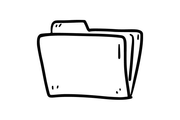 File Folder Outline: A Versatile Graphic Design Asset for Handmade Creations