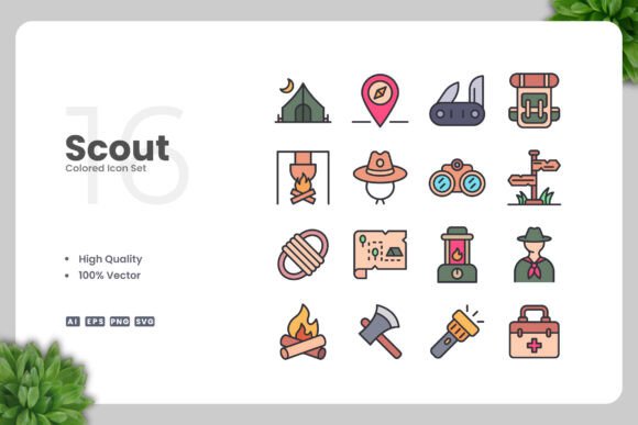 Scout Colored Icons Review for Embroidery Projects